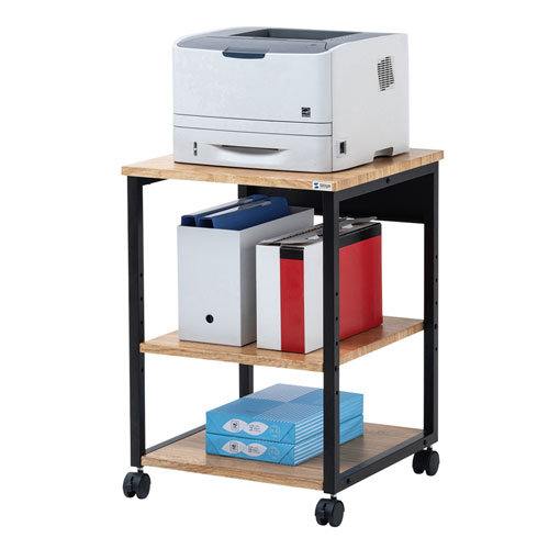 プリンター台（ラック・ワゴン・キャスター・木目・レーザー・収納・棚・3段・おしゃれ・高さ70cm・幅50cm） LPS-118LM サンワサプライ