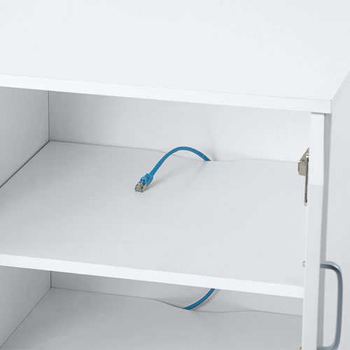 プリンター台（ラック・扉・キャビネット・キャスター・レーザー・コピー用紙・収納・棚・オフィス・高さ70cm・幅50cm）LPS-119W サンワサプライ