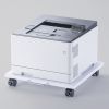 プリンタ台（ロータイプ・床置き・キャスター付き・幅50cm×奥行き50cm・ホワイト）