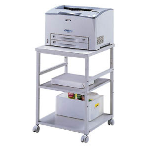 プリンター台（ラック・ワゴン・キャスター・収納・3段・レーザー・白・シンプル・オフィス）LPS-T109 サンワサプライ