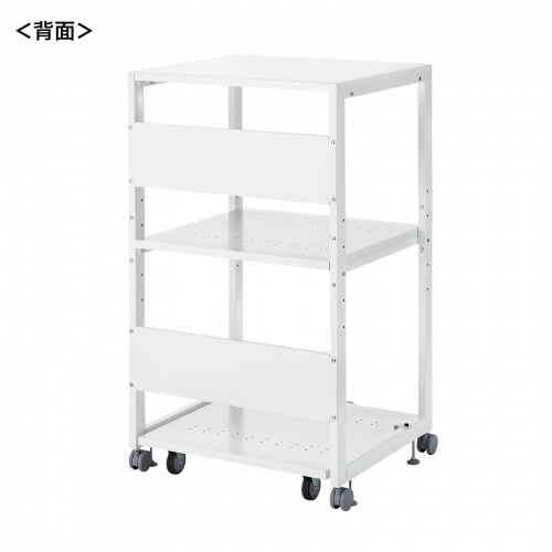 プリンター台（高耐荷重・総耐荷重200kg・キャスター付き・複数台設置可能・省スペース・プリンタスタンド・プリンタラック・ホワイト） LPS-T120H サンワサプライ