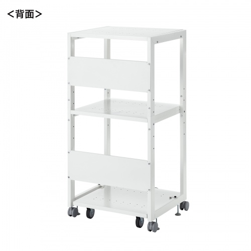 高耐荷重プリンタ台（幅60cm・総耐荷重200kg・キャスター付き・複数台設置可能・省スペース・プリンタスタンド・プリンタラック・ホワイト） LPS-T121H サンワサプライ