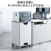 プリンタ台（プリンタラック・キャスター・ボックス・高さ70cm・幅40cm・奥行40cm・A4・耐荷重100kg）