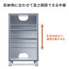 プリンタ台（プリンタラック・キャスター・ボックス・高さ70cm・幅40cm・奥行40cm・A4・耐荷重100kg）