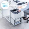 プリンタ台（プリンタラック・キャスター・ボックス・高さ35cm・幅40cm・奥行40cm）