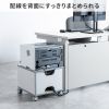 プリンタ台（プリンタラック・キャスター・ボックス・高さ35cm・幅40cm・奥行40cm）