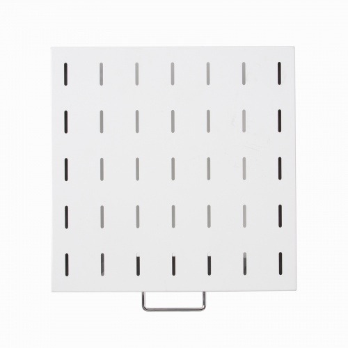 プリンタ台（ロータイプ・床置き・キャスター付・スチール製・幅40cm×奥行き40cm・ホワイト）