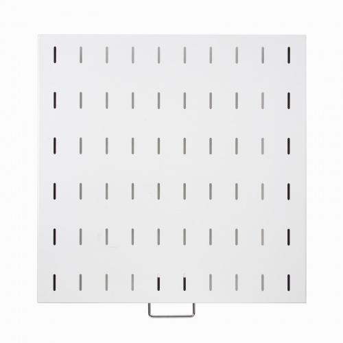 プリンタ台（ロータイプ・床置き・キャスター付・スチール製・幅60cm×奥行き60cm・ホワイト）