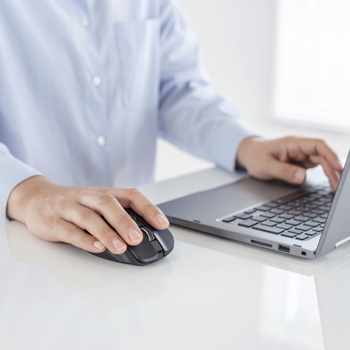 ワイヤレスマウス(Bluetooth・電池式・おすすめ・おしゃれ・人気・ブラック） MA-BB518BK サンワサプライ