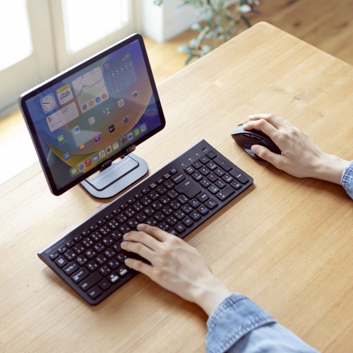 ワイヤレスマウス(Bluetooth・電池式・おすすめ・おしゃれ・人気・ブラック） MA-BB518BK サンワサプライ