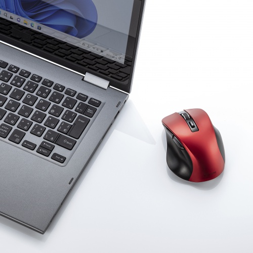 ワイヤレスマウス(Bluetooth・電池式・おすすめ・おしゃれ・人気・レッド） MA-BB518R サンワサプライ