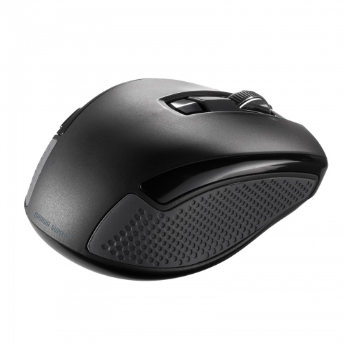 ワイヤレスマウス(Bluetooth・電池式・おすすめ・おしゃれ・人気・・マルチペアリング・ブルーLED・6ボタン・ブラック） MA-BBHT616BK サンワサプライ