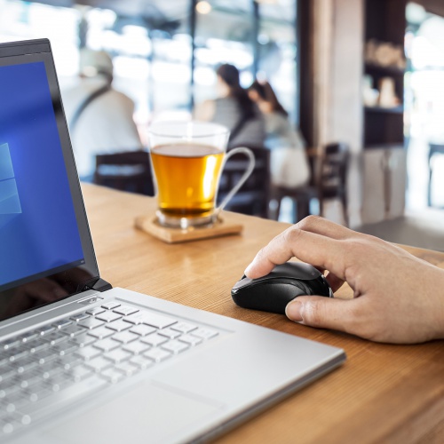 超小型マウス（Bluetooth・静音・Win/Mac対応・3ボタン・軽量・乾電池式・ダークシルバー）