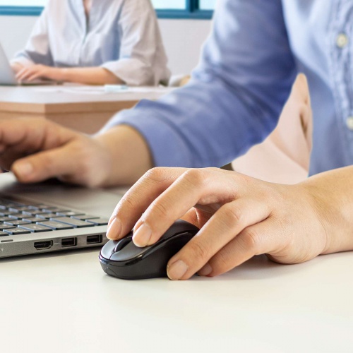 超小型マウス（Bluetooth・静音・Win/Mac対応・3ボタン・軽量・乾電池式・ダークシルバー）