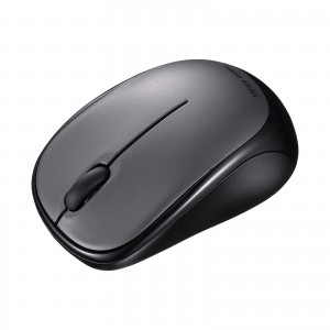超小型マウス（Bluetooth・静音・Win/Mac対応・3ボタン・軽量・乾電池式・ダークシルバー）