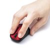 超小型マウス（Bluetooth・静音・Win/Mac対応・3ボタン・軽量・乾電池式・レッド）