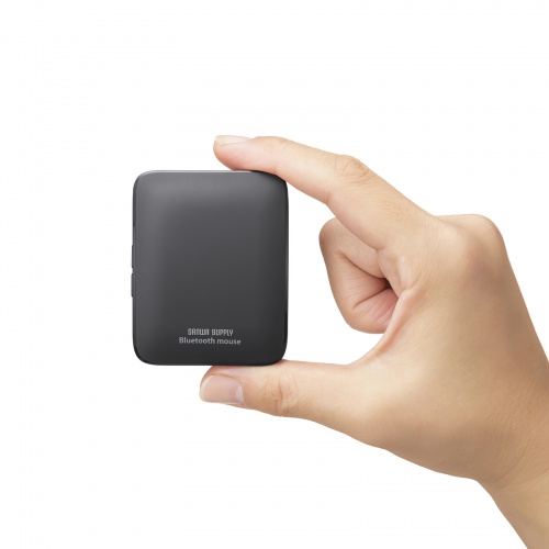 マウス（小型・Bluetooth・静音・5ボタン・戻る/進むボタン・ホイール・スライドカバー・持ち運び・コンパクト・モバイル・急速充電式・スリム・軽量・グレー）