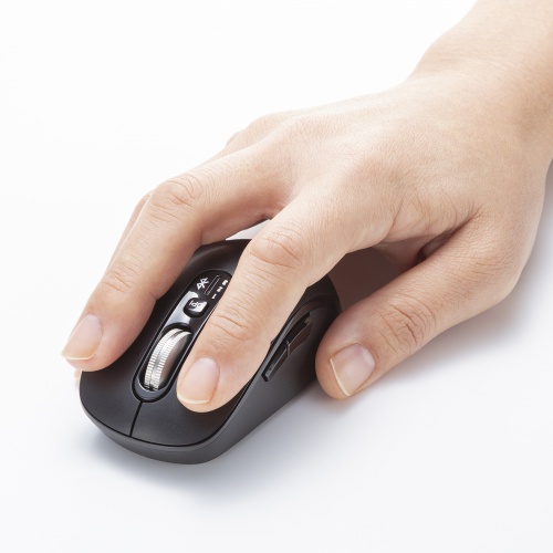 ワイヤレスマウス（チルトホイール・高速スクロール・Bluetooth・無線・静音・5ボタン・ブルーLED・マルチペアリング・カウント切り替え・左右スクロール・Mac対応・戻る・進む）