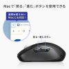 ワイヤレスマウス（チルトホイール・高速スクロール・Bluetooth・無線・静音・5ボタン・ブルーLED・マルチペアリング・カウント切り替え・左右スクロール・Mac対応・戻る・進む）