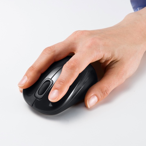 ワイヤレスマウス(Bluetooth・電池式・おすすめ・おしゃれ・人気・静音・抗菌・3ボタン・iPhone15・iPhone15plus・ブラック） MA-BBSK315BK サンワサプライ