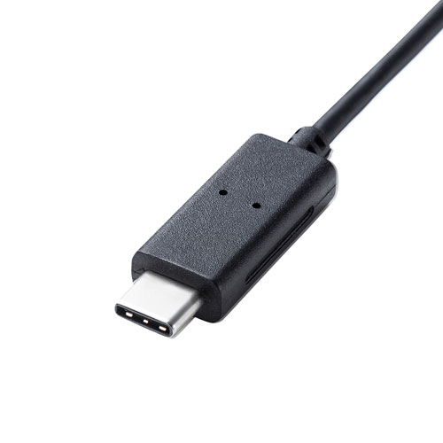 【アウトレット･訳あり・セール】有線マウス(USB Type-C接続・ブルーLED・Windows/Mac/Android対応・ブラック)