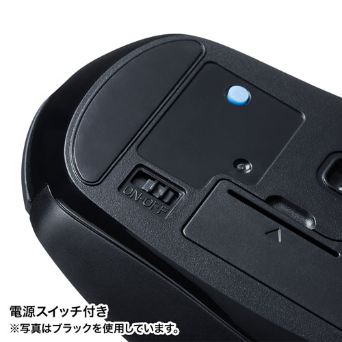 ワイヤレスマウス(Bluetooth・電池式・おすすめ・おしゃれ・人気・ブルーLED・5ボタン・DPI切替・ラバー塗装・中型・レッド) MA-BTBL162R サンワサプライ |通販ならイーサプライ