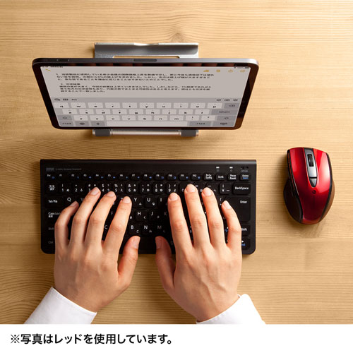 ワイヤレスマウス(Bluetooth・充電式・おすすめ・おしゃれ・人気・静音・ブルーLED・5ボタン・中型・ブラック） MA-BTBL167BK サンワサプライ