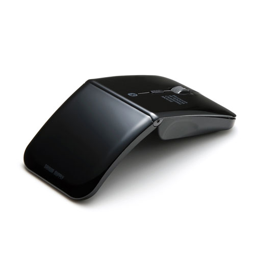 ワイヤレスマウス(Bluetooth・充電式・おすすめ・おしゃれ・人気・静音・ブラック）MA-BTIR116BKN サンワサプライ