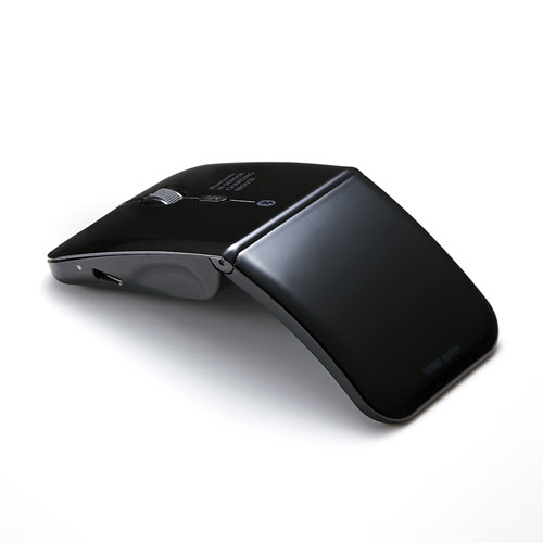 ワイヤレスマウス(Bluetooth・充電式・おすすめ・おしゃれ・人気・静音・ブラック）MA-BTIR116BKN サンワサプライ