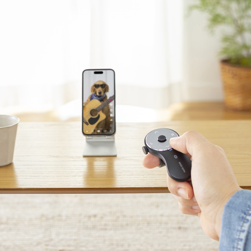 リングマウス（サイドホイール搭載・Bluetooth接続・5ボタン・USB Type-C充電式・スワイプ操作・スティック操作・フィンガーマウス・スマホ・マット・ブラック）