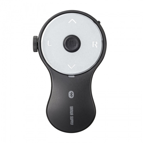 リングマウス（サイドホイール搭載・Bluetooth接続・5ボタン・USB Type-C充電式・スワイプ操作・スティック操作・フィンガーマウス・スマホ・マット・ブラック）