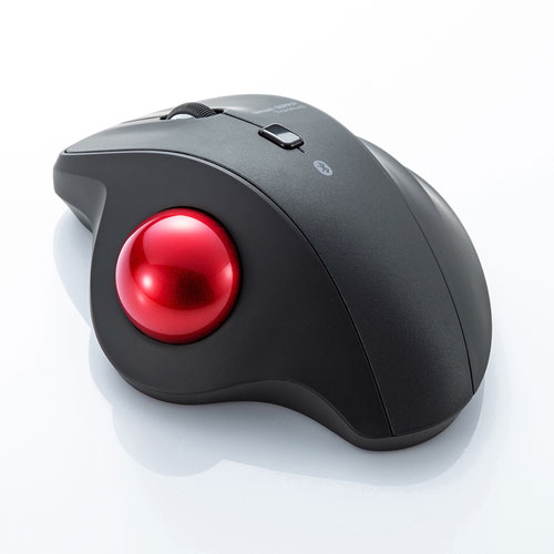 ワイヤレスマウス(Bluetooth・電池式・おすすめ・おしゃれ・人気・トラックボールマウス・3ボタン・DPI切替・ブラック)MA-BTTB130BK サンワサプライ