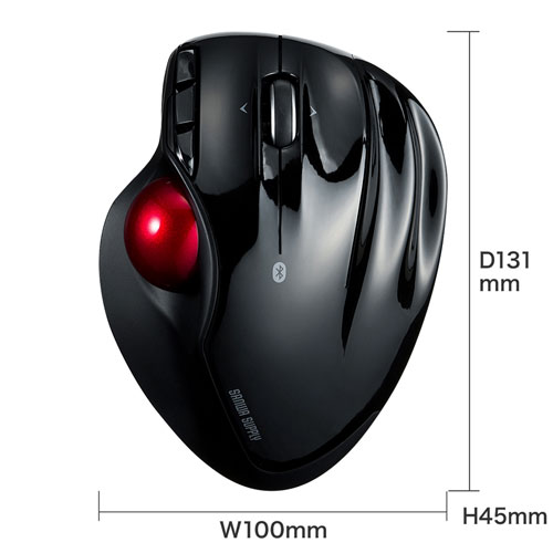 Bluetoothトラックボールマウス(無線・Bluetooth4.0・レーザーセンサー