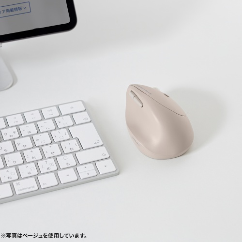 ワイヤレスマウス（Bluetooth・小型・エルゴノミクス・静音・5ボタン・戻る/進むボタン搭載・DPI切替・マルチペアリング・3台・ブルーLED・FREEROシリーズ・ブルー）