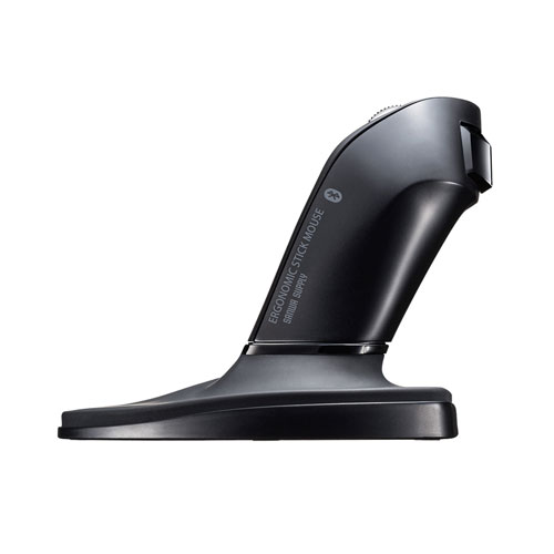 マウス（エルゴノミクス・Bluetooth 5.0・スティック型・大型・ブラック）