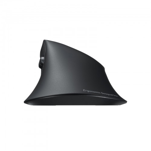 静音ワイヤレスマウス(エルゴノミクス・ワイヤレス・USB A・Type-C・ブルーLED・5ボタンiPhone15対応・iPhone15plus対応・ブラック） MA-ERGW22 サンワサプライ