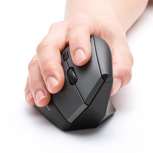 【アウトレット･訳あり・セール】ブルーLEDマウス（ワイヤレス・エルゴノミクス） MA-ERGW8 サンワサプライ