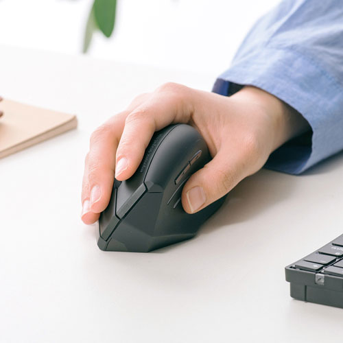 【アウトレット･訳あり・セール】ブルーLEDマウス（ワイヤレス・エルゴノミクス） MA-ERGW8 サンワサプライ