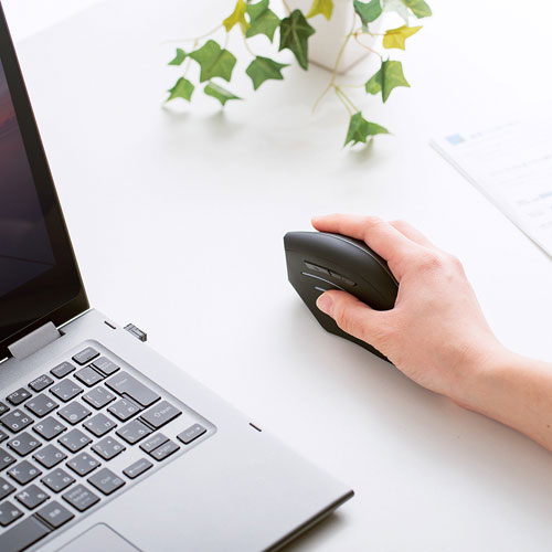 【アウトレット･訳あり・セール】ブルーLEDマウス（ワイヤレス・エルゴノミクス） MA-ERGW8 サンワサプライ