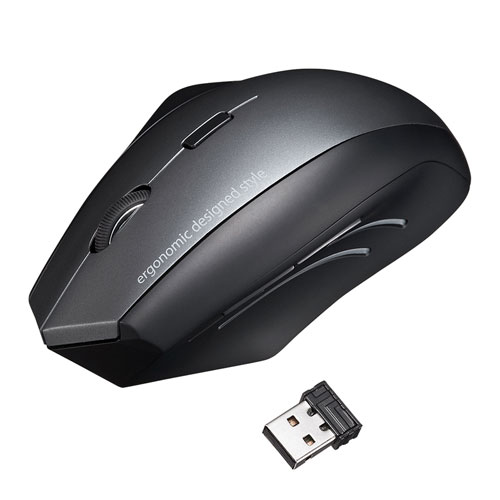 ブルーLEDマウス（ワイヤレス・エルゴノミクス） MA-ERGW8