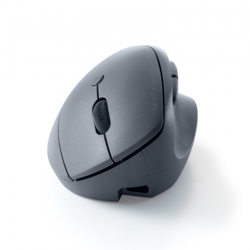 ワイヤレスマウス（Bluetooth＆2.4GHz・小型・エルゴノミクス・静音・5ボタン・戻る/進むボタン搭載・DPI切替・マルチペアリング・ブルーLED・FREEROシリーズ・ブラック）