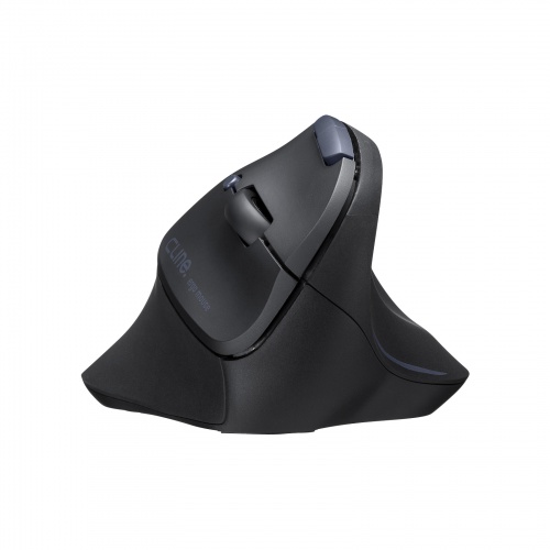 静音ワイヤレスマウス（エルゴノミクス・2.4GHzワイヤレス・USB A・ブルーLED・5ボタン・単三電池）MA-EWBS513BK