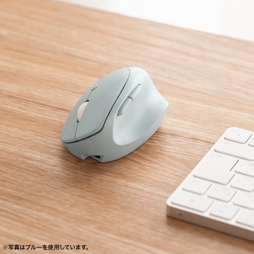 ワイヤレスマウス（2.4GHz・小型・エルゴノミクス・静音・5ボタン・戻る/進むボタン搭載・DPI切替・ブルーLED・FREEROシリーズ・ベージュ）