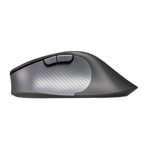 エルゴノミクスマウス（USB Aワイヤレス・5ボタン・静音・USB-C急速充電・低め・腱鞘炎防止・エルゴ・ブラック）