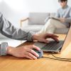 有線マウス（USB・小型・エルゴノミクス・静音・5ボタン・戻る/進むボタン搭載・Win/Mac対応・DPI切替・ブルーLED・FREEROシリーズ・ブラック）