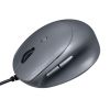 有線マウス（USB・小型・エルゴノミクス・静音・5ボタン・戻る/進むボタン搭載・Win/Mac対応・DPI切替・ブルーLED・FREEROシリーズ・ブラック）