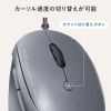 有線マウス（USB・小型・エルゴノミクス・静音・5ボタン・戻る/進むボタン搭載・Win/Mac対応・DPI切替・ブルーLED・FREEROシリーズ・ブラック）