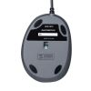 有線マウス（USB・小型・エルゴノミクス・静音・5ボタン・戻る/進むボタン搭載・Win/Mac対応・DPI切替・ブルーLED・FREEROシリーズ・ブラック）