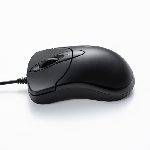 静音有線ブルーLEDマウス “イオプラス”（ブラック）