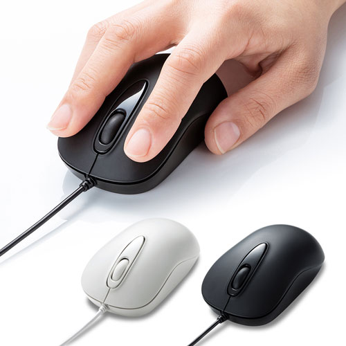 有線マウス(USB接続・レーザー・ブラック)